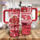 Nebraska Cornhuskers NCAA Custom Stanley Quencher 30oz-40oz Stainless Steel Tumbler Hot And Cold Tumbler