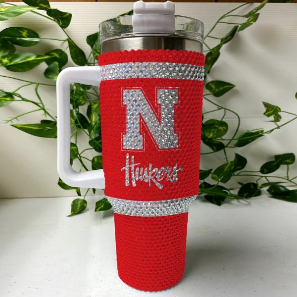 Nebraska Cornhuskers NCAA Custom Stanley Quencher 30oz-40oz Stainless Steel Tumbler Hot And Cold Tumbler - Image 2