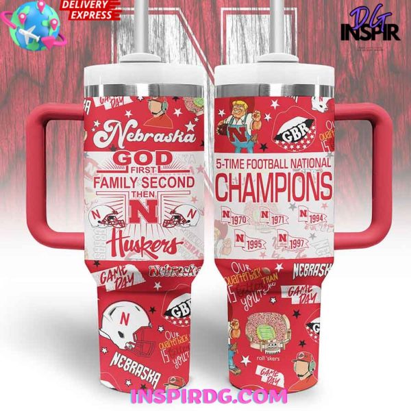 Nebraska Cornhuskers NCAA Custom Stanley Quencher 30oz-40oz Stainless Steel Tumbler Hot And Cold Tumbler