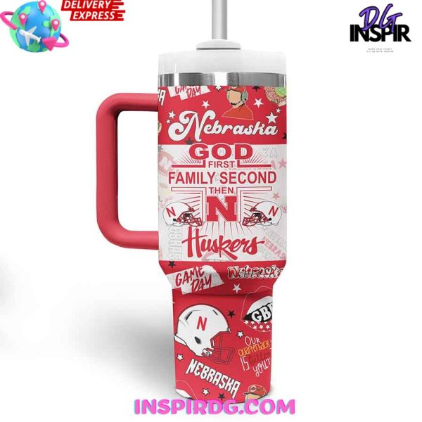 Nebraska Cornhuskers NCAA Custom Stanley Quencher 30oz-40oz Stainless Steel Tumbler Hot And Cold Tumbler - Image 2