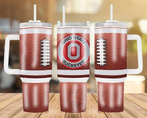 Ohio State Buckeyes Football Team NCAA Custom Stanley Quencher 30oz-40oz Stainless Steel