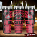 Ohio State Buckeyes NCAA Custom Stanley Quencher 30oz-40oz Stainless Steel Tumbler Hot And Cold Tumbler