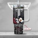 Troy Trojans NCAA Mickey Mouse Custom Stanley Quencher 30oz-40oz Stainless Steel Tumbler Hot And Cold Tumbler