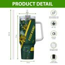 Oregon Ducks NCAA Custom Stanley Quencher 30oz-40oz Stainless Steel Tumbler Hot And Cold Tumbler