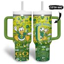 Oregon Ducks NCAA Custom Stanley Quencher 30oz-40oz Stainless Steel Tumbler Hot And Cold Tumbler