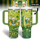 Oregon Ducks NCAA Custom Stanley Quencher 30oz-40oz Stainless Steel Tumbler Hot And Cold Tumbler