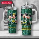 NCAA Oregon Ducks Mickey And Minnie Couple Custom Stanley Quencher 30oz-40oz Stainless Steel Tumbler Hot And Cold Tumbler