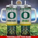 Oregon Ducks Glitter NCAA Custom Stanley Quencher 30oz-40oz Stainless Steel Tumbler Hot And Cold Tumbler
