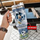 Penn State Nittany Lions NCAA Mickey Mouse Glitter Custom Stanley Quencher 30oz-40oz Stainless Steel Tumbler Hot And Cold Tumbler
