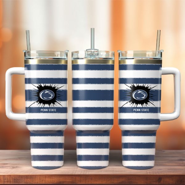 Penn State Nittany Lions Football NCAA Sport Custom Stanley Quencher 30oz-40oz Stainless Steel Tumbler Hot And Cold Tumbler