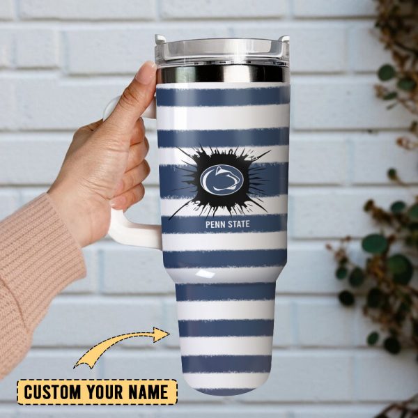 Penn State Nittany Lions Football NCAA Sport Custom Stanley Quencher 30oz-40oz Stainless Steel Tumbler Hot And Cold Tumbler - Image 2