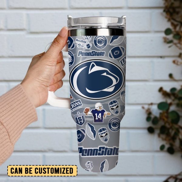 Penn State Nittany Lions Football NCAA Sport Custom Stanley Quencher 30oz-40oz Stainless Steel Tumbler Hot And Cold Tumbler - Image 2