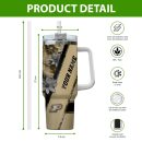 Purdue Boilermakers NCAA Custom Stanley Quencher 30oz-40oz Stainless Steel Tumbler Hot And Cold Tumbler