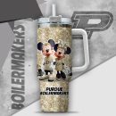 NCAA Purdue Boilermakers Mickey And Minnie Couple Custom Stanley Quencher 30oz-40oz Stainless Steel Tumbler Hot And Cold Tumbler