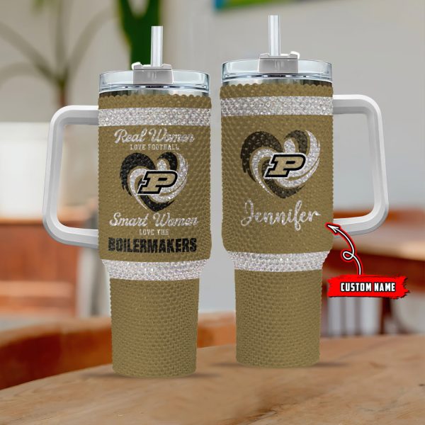 Purdue Boilermakers NCAA Custom Stanley Quencher 30oz-40oz Stainless Steel Tumbler Hot And Cold Tumbler