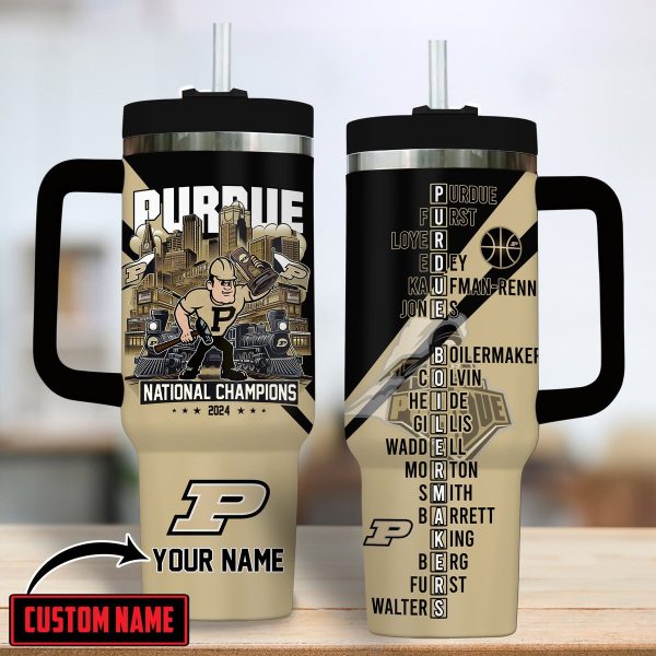 Purdue Boilermakers basketball NCAA Custom Stanley Quencher 30oz-40oz Stainless Steel Tumbler Hot And Cold Tumbler
