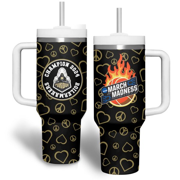 Purdue Boilermakers NCAA Custom Stanley Quencher 30oz-40oz Stainless Steel Tumbler Hot And Cold Tumbler