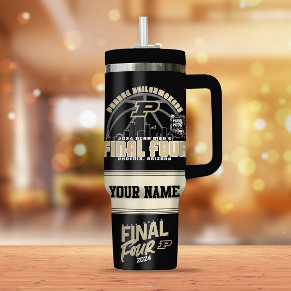 Purdue Boilermakers basketball NCAA Custom Stanley Quencher 30oz-40oz Stainless Steel Tumbler Hot And Cold Tumbler - Image 2