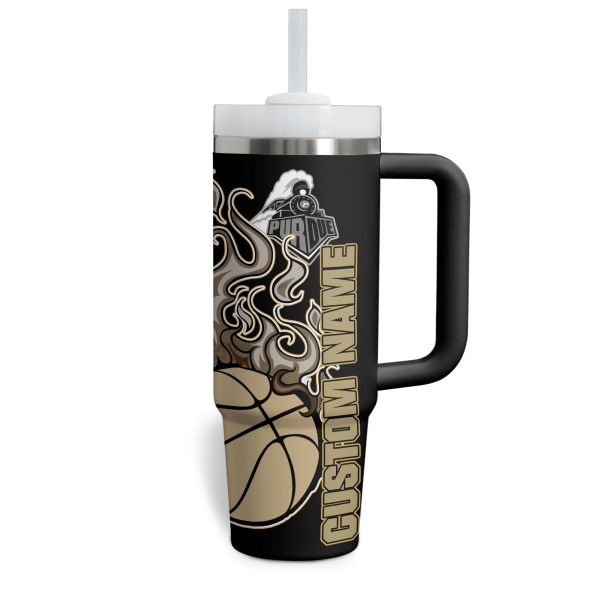Purdue Boilermakers NCAA Custom Stanley Quencher 30oz-40oz Stainless Steel Tumbler Hot And Cold Tumbler - Image 2