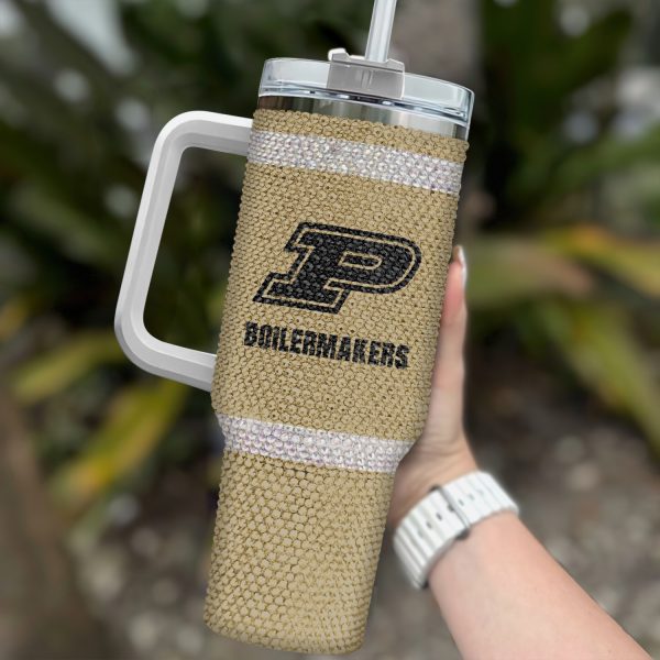 Purdue Boilermakers NCAA Custom Stanley Quencher 30oz-40oz Stainless Steel Tumbler Hot And Cold Tumbler - Image 2