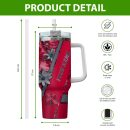 Rutgers Scarlet Knights NCAA Custom Stanley Quencher 30oz-40oz Stainless Steel Tumbler Hot And Cold Tumbler
