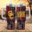 USC Trojans NCAA Hunting Custom Stanley Quencher 30oz-40oz Stainless Steel Tumbler Hot And Cold Tumbler