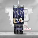 Washington Huskies NCAA Mickey Mouse Custom Stanley Quencher 30oz-40oz Stainless Steel Tumbler Hot And Cold Tumbler