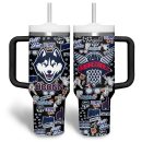 UConn Huskies basketball NCAA Custom Stanley Quencher 30oz-40oz Stainless Steel Tumbler Hot And Cold Tumbler