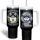 Uconn Huskies Basketball NCAA Custom Stanley Quencher 30oz-40oz Stainless Steel Tumbler Hot And Cold Tumbler