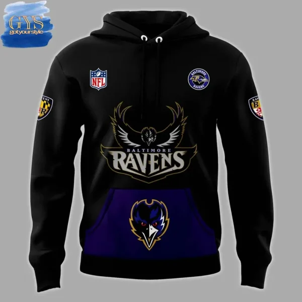 Baltimore Ravens 30th Season Virtual Limited Edition Hoodie - Image 2