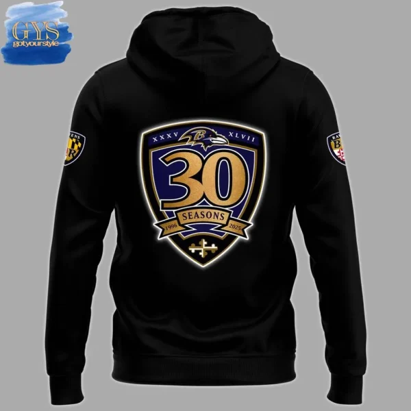 Baltimore Ravens 30th Season Virtual Limited Edition Hoodie - Image 3