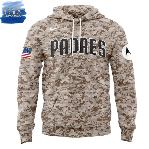 San Diego Padres City Connect Military Limited Edition Hoodie - Image 2