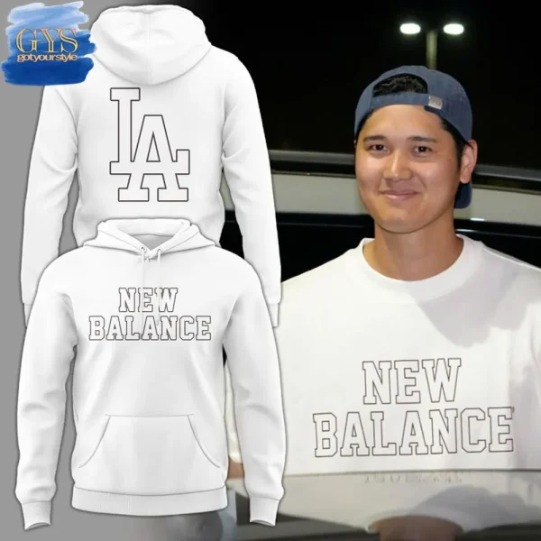 New Balance x LA Dodgers Limited Edition White Hoodie