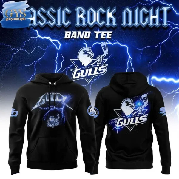San Diego Gulls Classic Rock Night Hoodie 2025