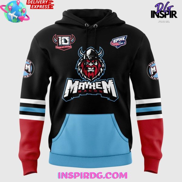 Macon Mayhem Back Home Game 2025 Hoodie - Image 2
