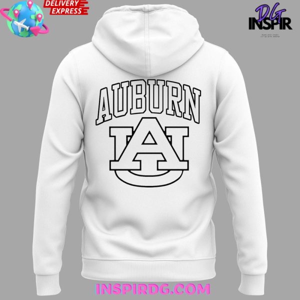 Auburn University Classic White Under Armour Hoodie - Image 3