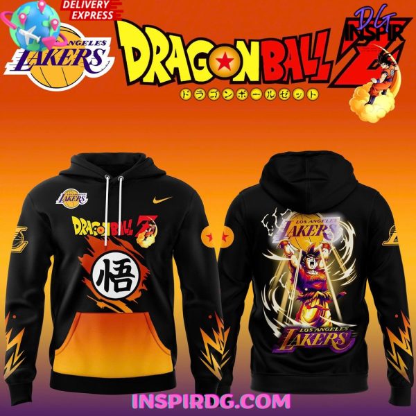 Los Angeles Lakers x Dragon Ball Special Black Hoodie