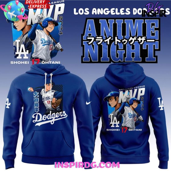 Los Angeles Dodgers Ohtani MVP Anime Night Special Hoodie