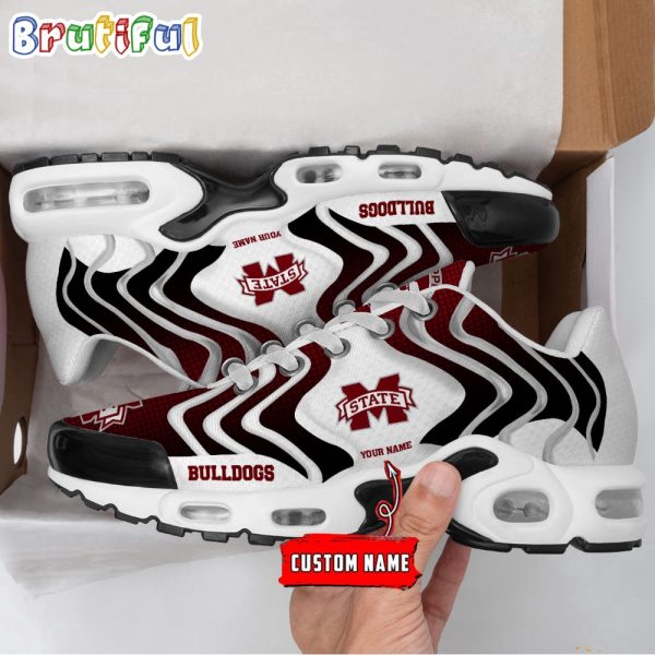 NCAA Mississippi State Bulldogs Logo Football Team Design Air Max Plus Shoes