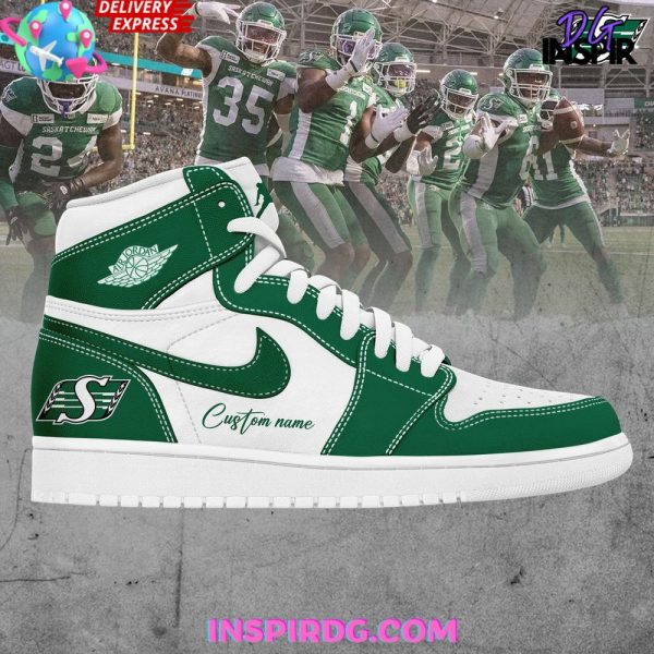 Saskatchewan Roughriders Custom Air Jordan 1 Shoes - Image 2
