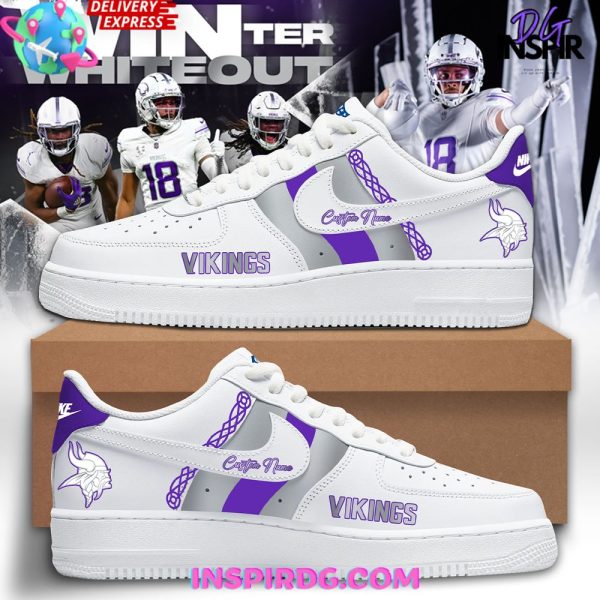 Minnesota Vikings Winter Whiteout Air Force 1