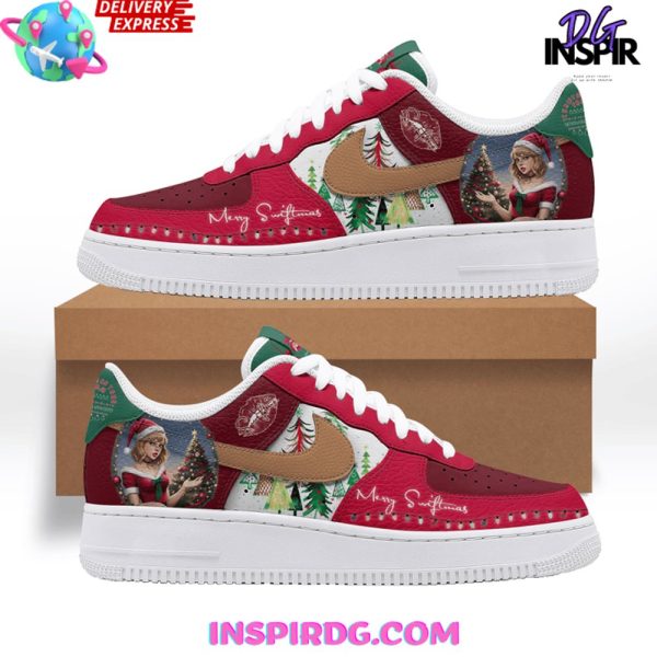 Taylor Swift Merry Christmas Special Edition Air Force 1 - Image 2