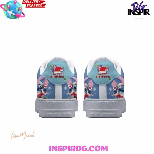 Stitch Merry Stitchmas Limited Edition Air Force 1 - Image 3