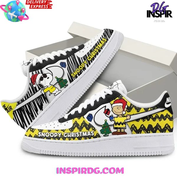 Snoopy Christmas Holiday Limited Edition Air Force 1 - Image 2