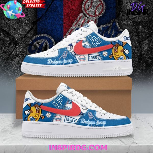 Los Angeles Dodgers Sweep Hot Dogs Air Force 1