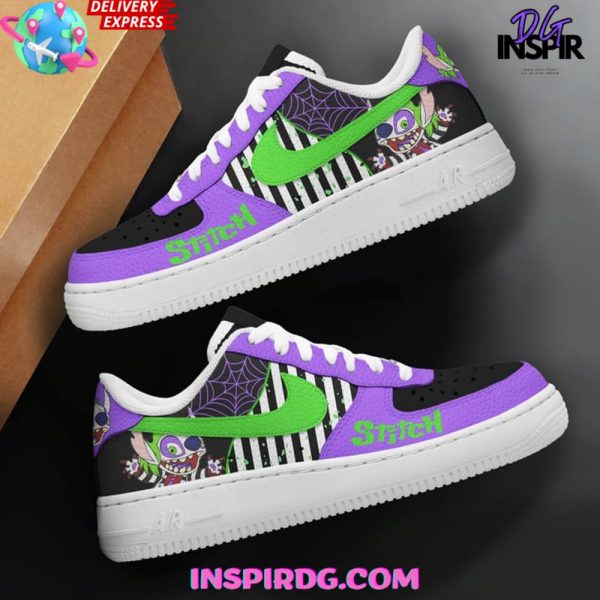 Stitch & Beetlejuice Limited Edition Air Force 1 - Image 2