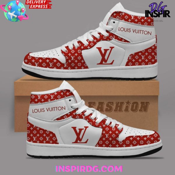 LV x Air Jordan 1 Sneaker - Red
