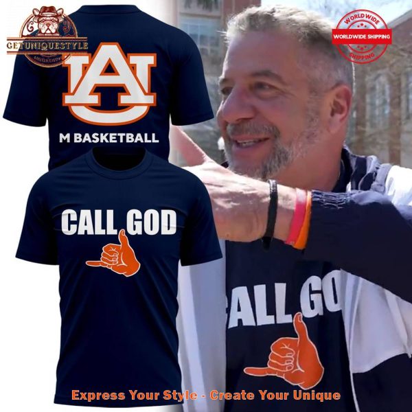 Auburn Tigers Men's Basketball Call God Shirt