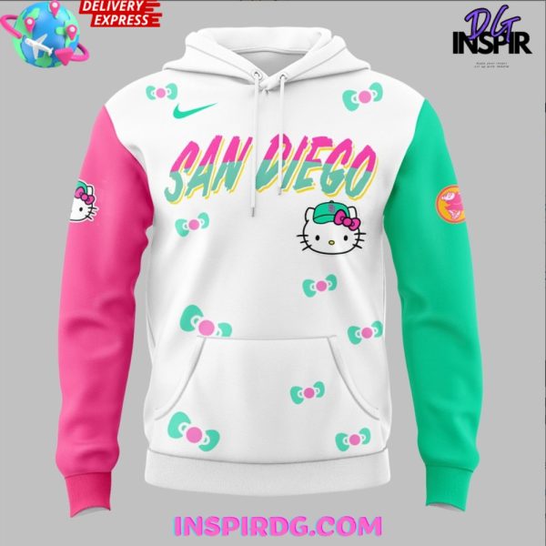 San Diego Padres Hello Kitty Night 2025 Hoodie - Image 2