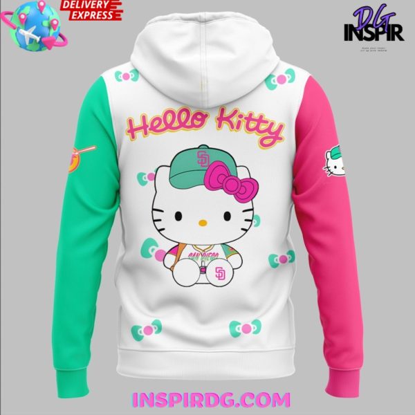 San Diego Padres Hello Kitty Night 2025 Hoodie - Image 3
